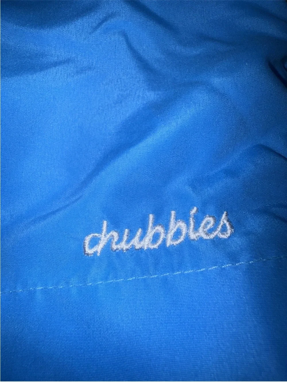 Chubbies Men’s Medium Blue Swim Trunks 5” Inseam Made in USA Drawstring